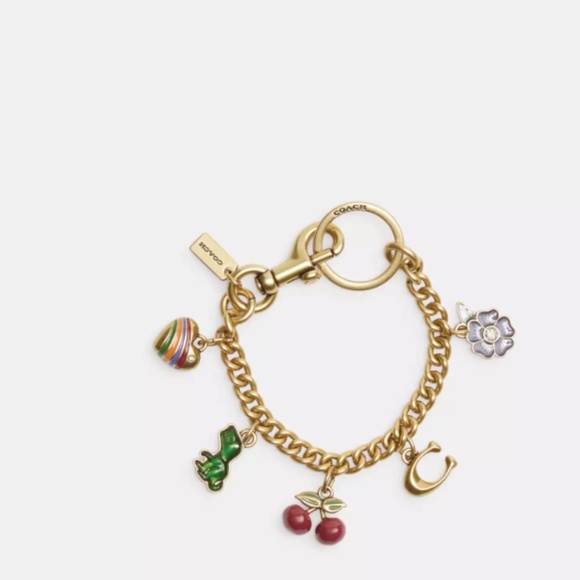 Coach Motif Chain Bag Charm - Picture 2 of 3